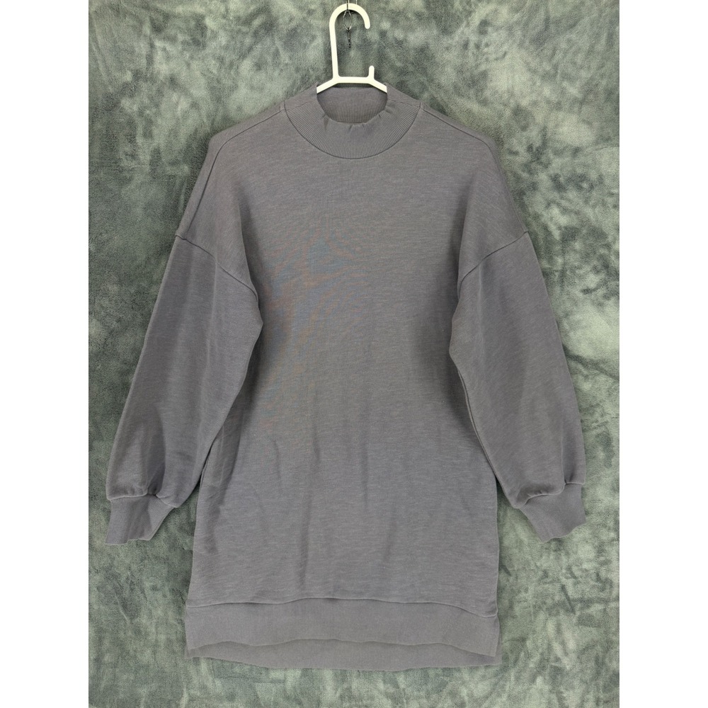 Sweaty Betty After Class Sweatshirt Womens S SB8100 Gray Mock Neck EUC